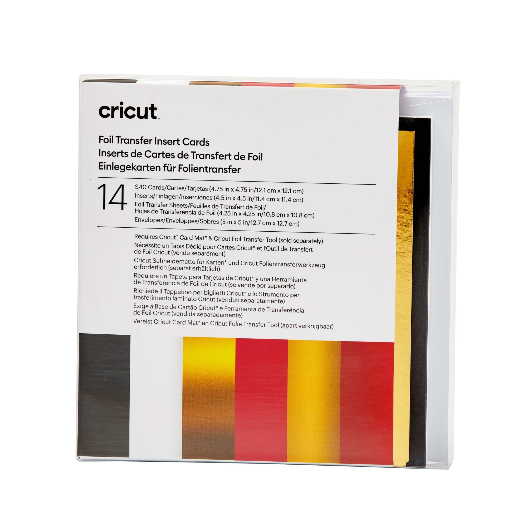 Cricut® S40 Foil Transfer Insert Cards, Royal Flush Sampler